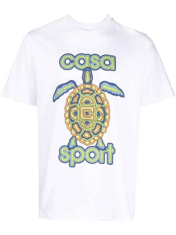 Casablanca Casa Turtle Graphic Print T-Shirt