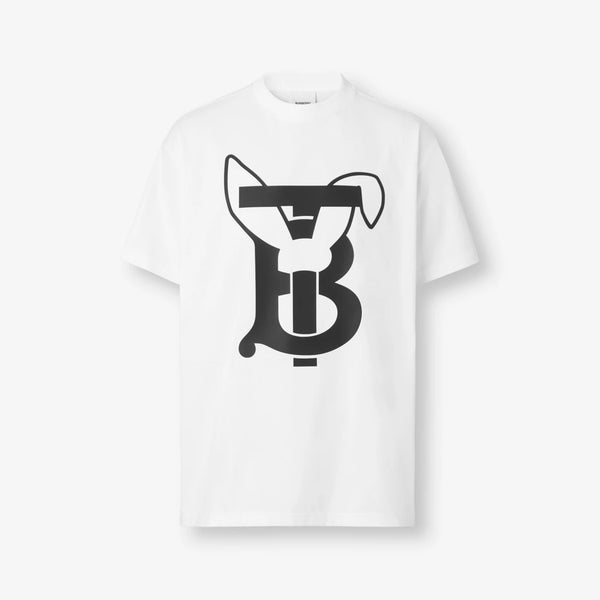 Burberry Rabbit Print Cotton T-Shirt