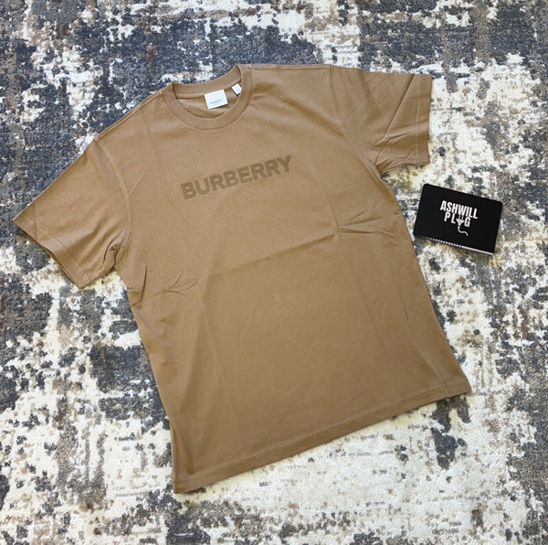 Burberry Logo Print T-Shirt Camel