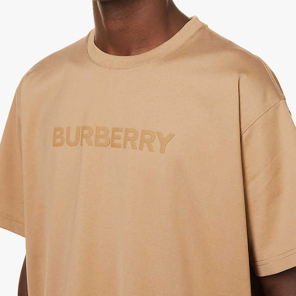 Burberry Logo Print T-Shirt Camel